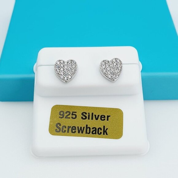 925 Sterling Silver CZ Beautiful Earrings for Women, 1USPAR4215 - Picture 4 of 11